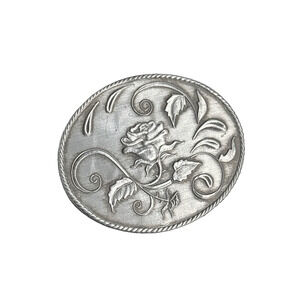 Vintage Wendell August Rose Brooch Pin / Pendant Hand Forged Aluminum Rose 1.60"